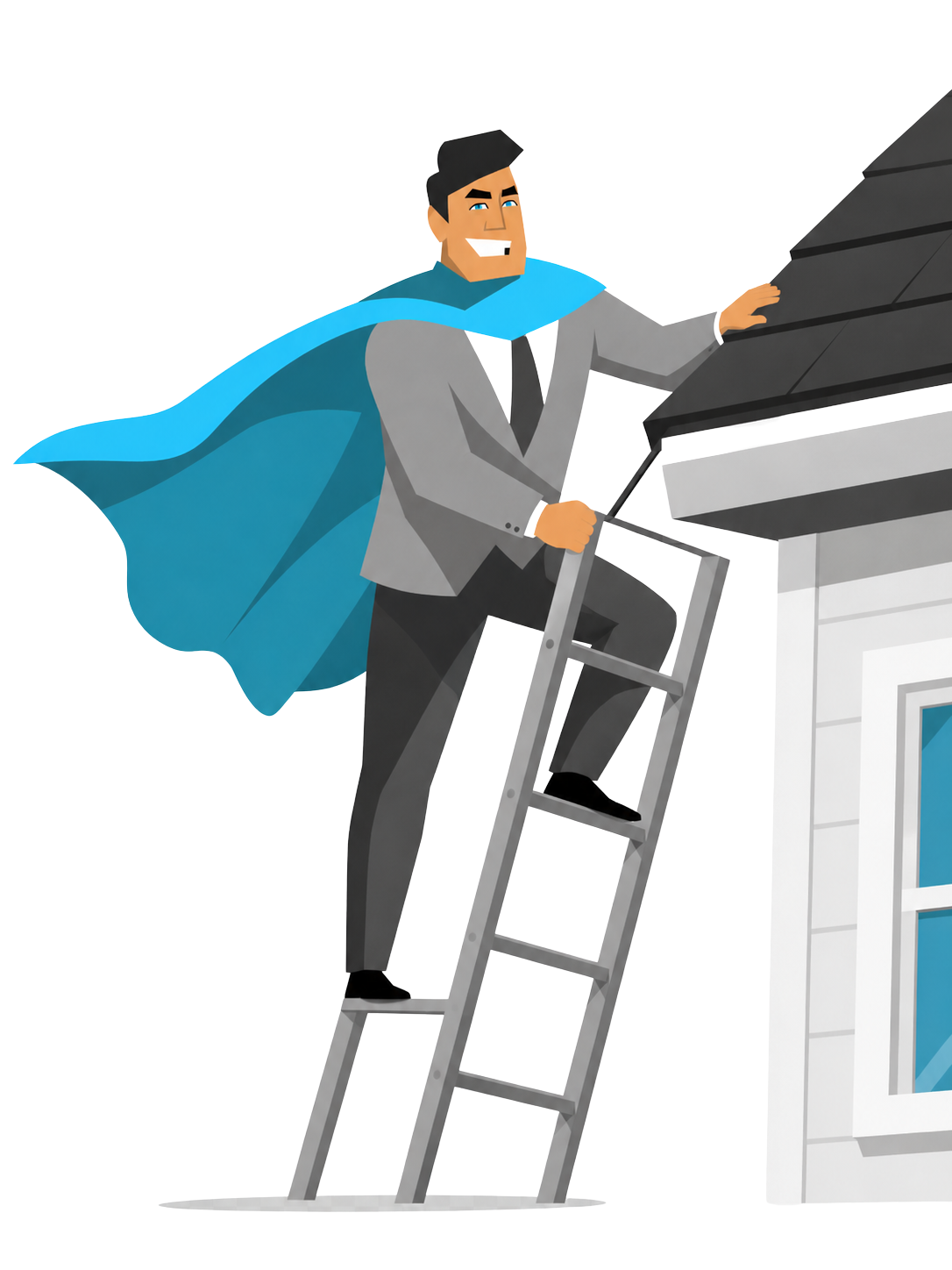 Roof insurance claims adjuster documenting hail damage on a Winter Haven home